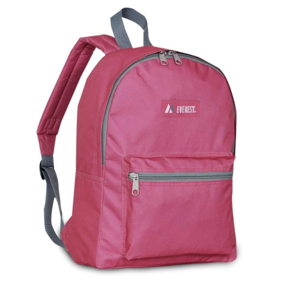 🎒Everest Backpack - Maroon/Gray